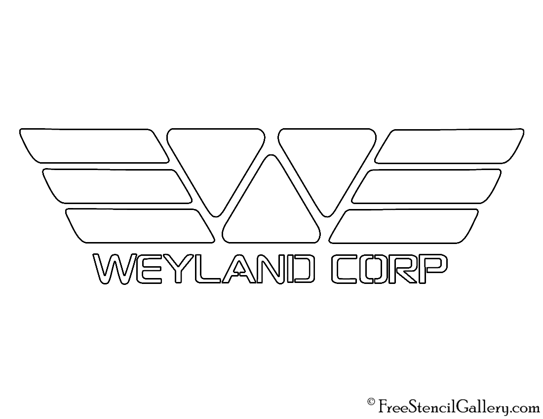 Weyland Corporation Logo Stencil
