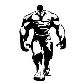 Hulk 02 Stencil