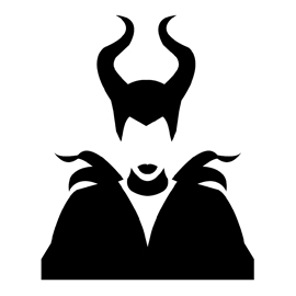 Maleficent Stencil