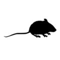 Mouse Silhouette Stencil