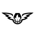 NBA Atlanta Hawks Logo 02 Stencil