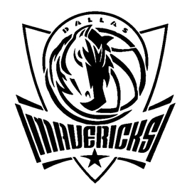 NBA Dallas Mavericks Logo Stencil