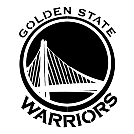 NBA Golden State Warriors Logo Stencil