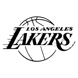 NBA Los Angeles Lakers Logo Stencil
