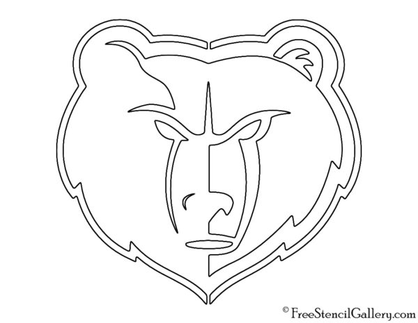 NBA Memphis Grizzlies Logo Stencil | Free Stencil Gallery