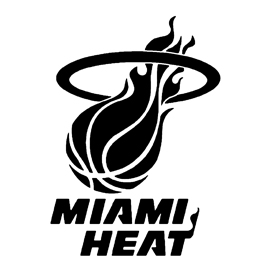 NBA Miami Heat Logo Stencil