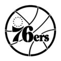 NBA Philadelphia 76ers Logo Stencil