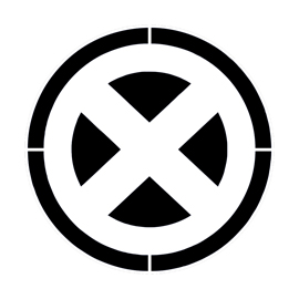 X-Men Symbol Stencil