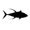Yellowfin Tuna Silhouette Stencil