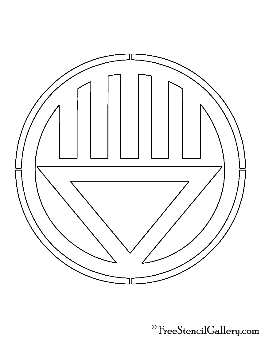 Black Lantern Corps Symbol Stencil