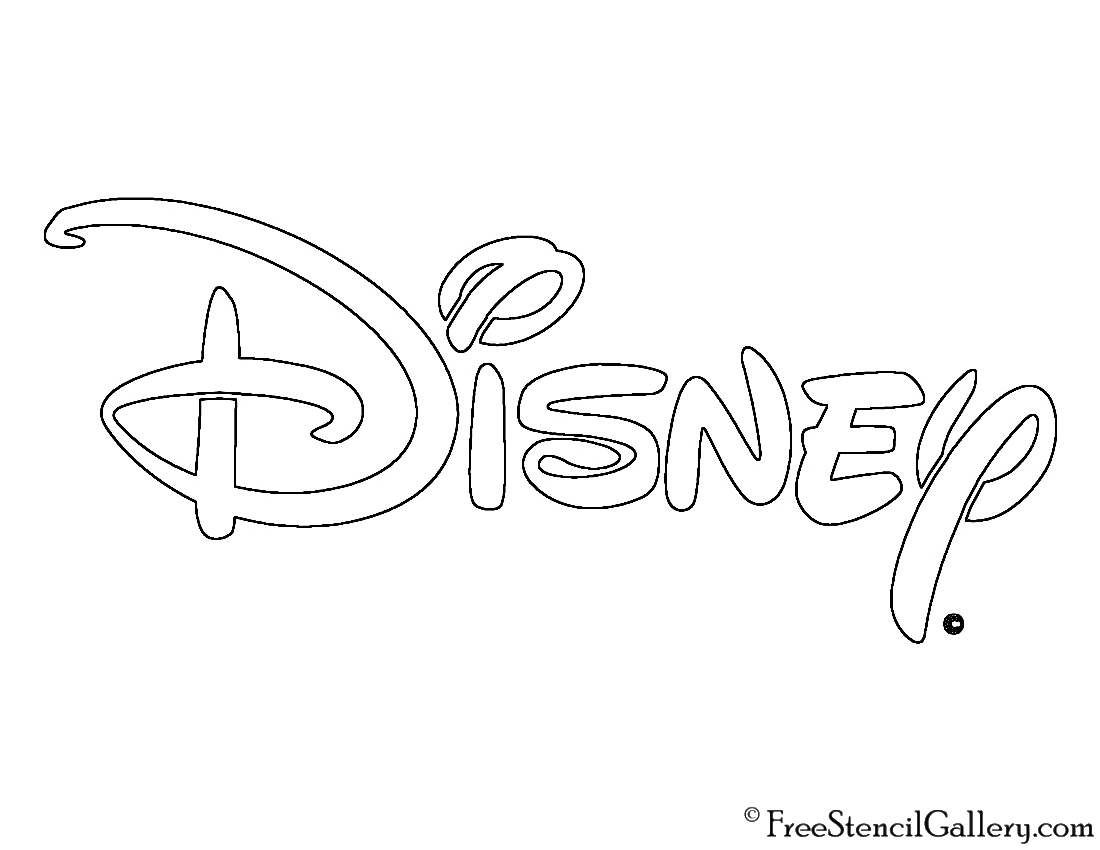 Disney Logo Stencil