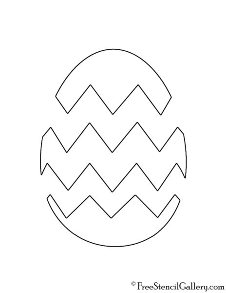 Easter Egg 02 Stencil | Free Stencil Gallery