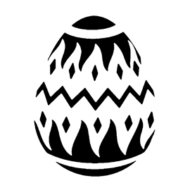 Easter Egg 04 Stencil