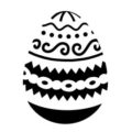 Easter Egg 05 Stencil