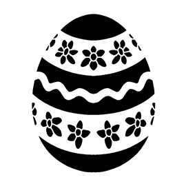 Easter Egg 06 Stencil