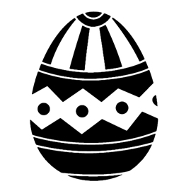 Easter Egg 12 Stencil