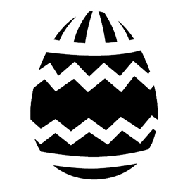 Easter Egg 15 Stencil