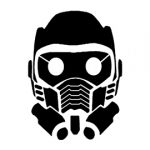 Guardians of the Galaxy - Star Lord Mask Stencil
