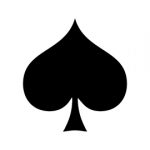 Playing Card Suit – Spade Stencil