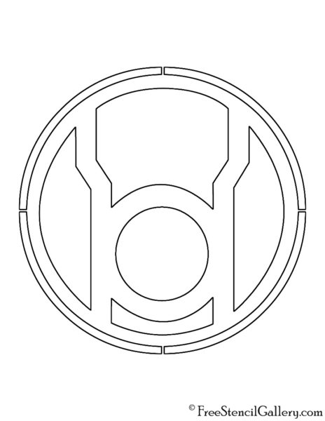 Red Lantern Corps Symbol Stencil | Free Stencil Gallery