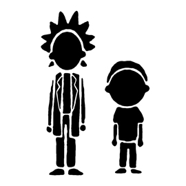Rick and Morty Stencil