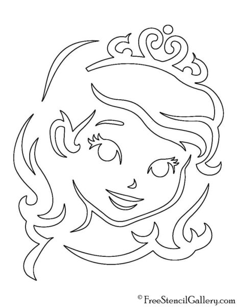 Sofia the First Stencil | Free Stencil Gallery