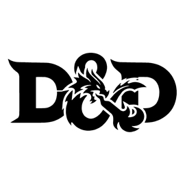 Dungeons and Dragons Logo Stencil