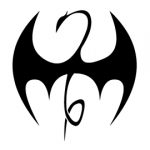 Iron Fist Symbol Stencil