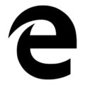 Microsoft Edge Logo Stencil