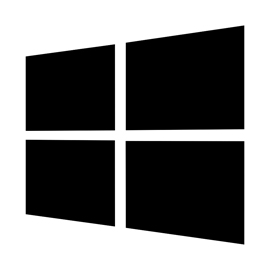 Microsoft Windows Logo 02 Stencil