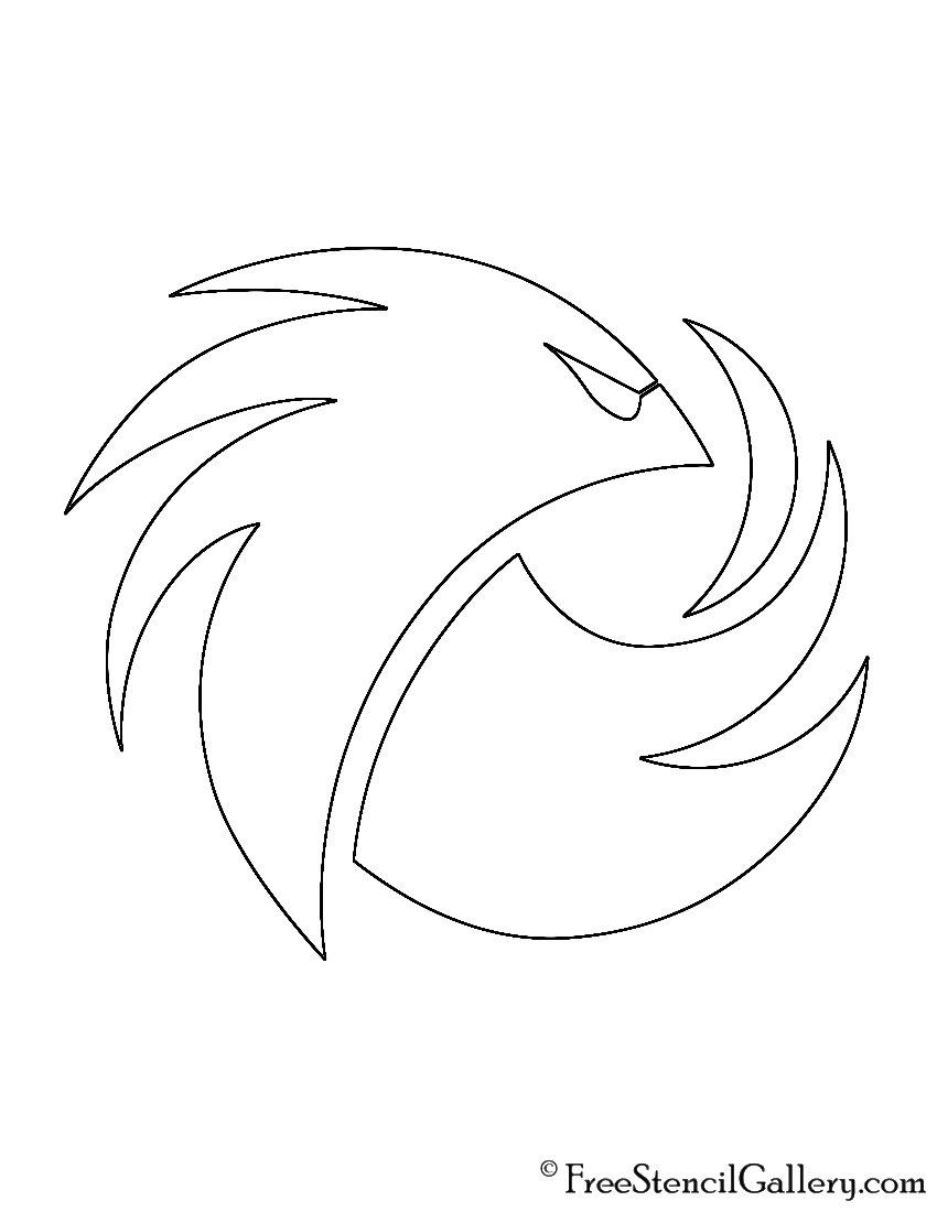 Phoenix1 Logo Stencil