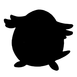 Pokemon - Chansey Silhouette Stencil