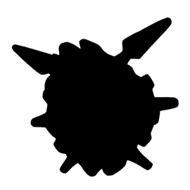 Pokemon – Cloyster Silhouette Stencil