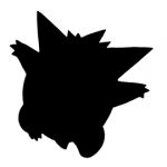 Pokemon – Gengar Silhouette Stencil