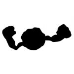 Pokemon – Geodude Silhouette Stencil