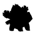 Pokemon - Ivysaur Silhouette Stencil
