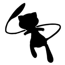 Pokemon – Mew Silhouette Stencil