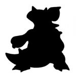 Pokemon – Nidoqueen Silhouette Stencil