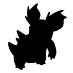 Pokemon – Nidorina Silhouette Stencil