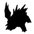Pokemon - Nidorino Silhouette Stencil