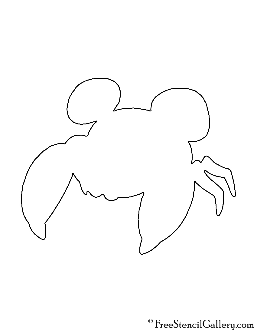 Pokemon - Paras Silhouette Stencil
