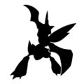 Pokemon - Scyther Silhouette Stencil