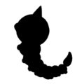 Pokemon - Weedle Silhouette Stencil