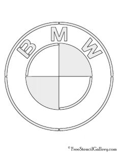 BMW logo stencil | Free Stencil Gallery