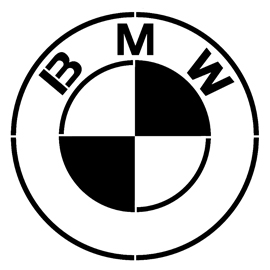 BMW logo stencil