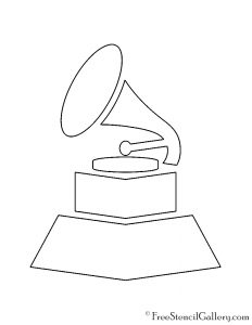 Grammy Award Stencil | Free Stencil Gallery