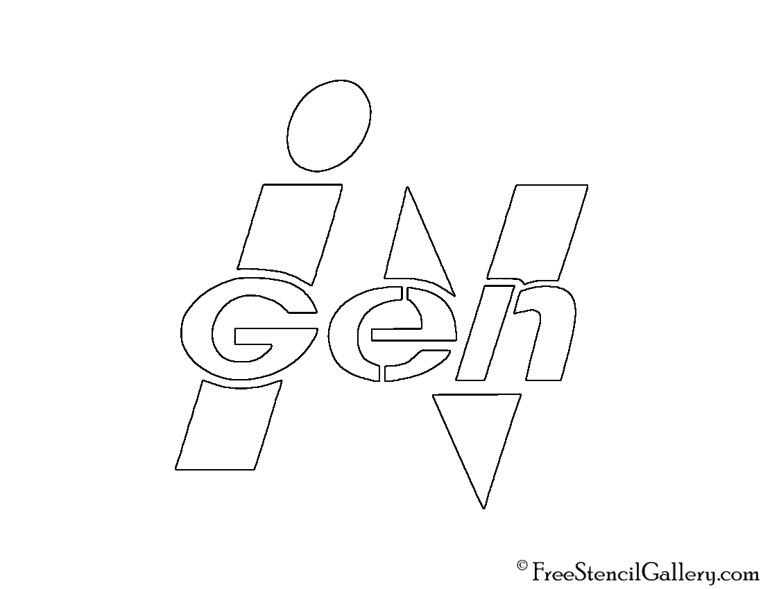 InGen Logo Stencil