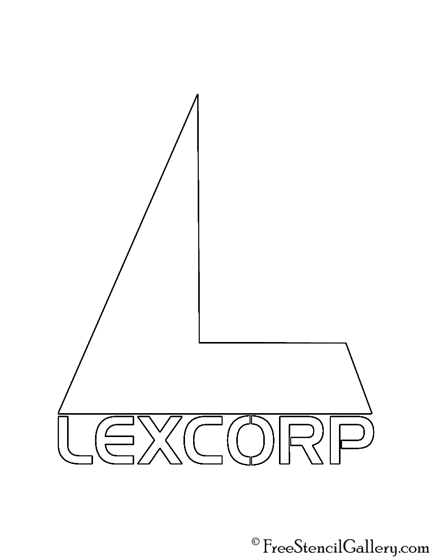 Lexcorp Logo Stencil