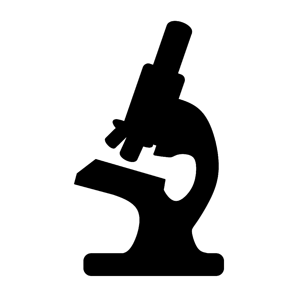 Microscope Silhouette Stencil