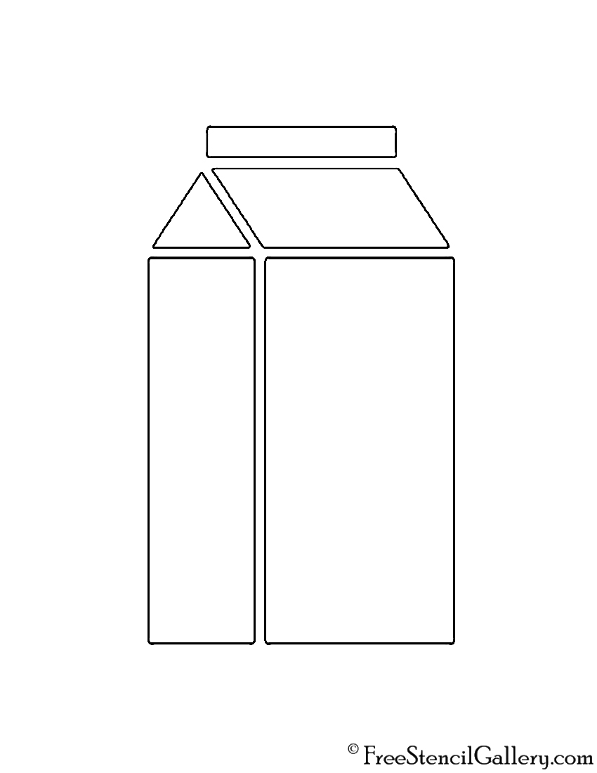 Milk Carton Stencil